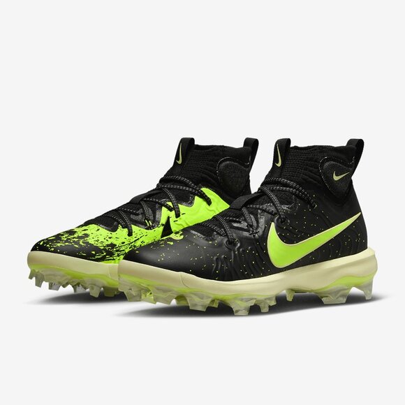 Nike Alpha Huarache NXT MCS Baseball Cleats Black/Life Lime FV6092-001 Men’s 8.5 - Picture 2 of 16